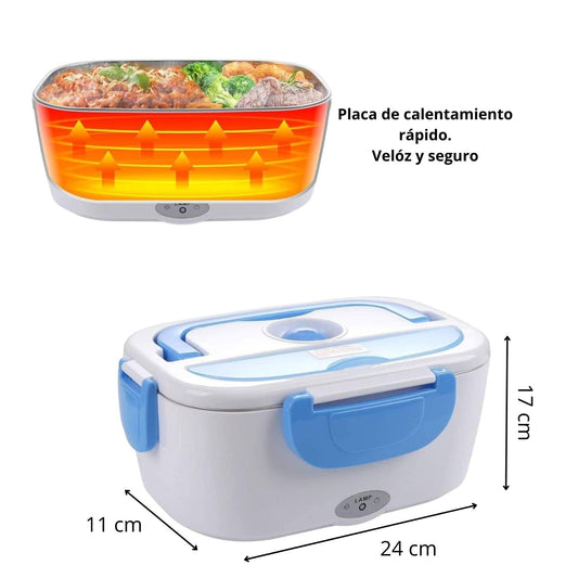 LONCHERA CALENTADORA ELÉCTRICA PARA AUTO Y OFICINA 12V-220V